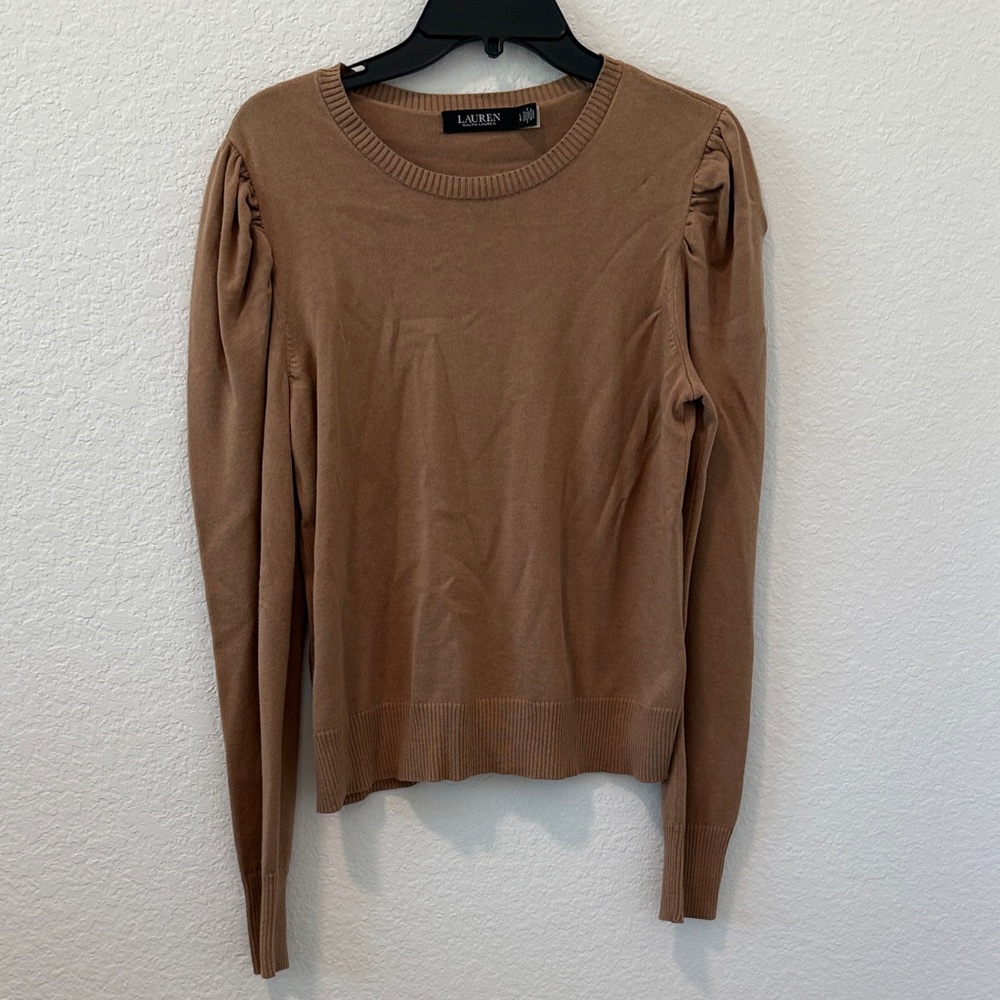 NWOT Ralph Lauren Tan Long Sleeve Top